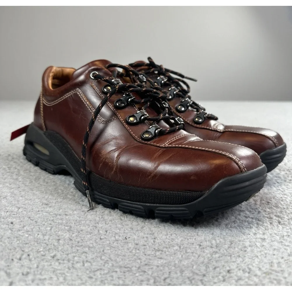 Cole Haan Waterproof Leather Hiking Boots Men 8M Brown Shoes Outdoor